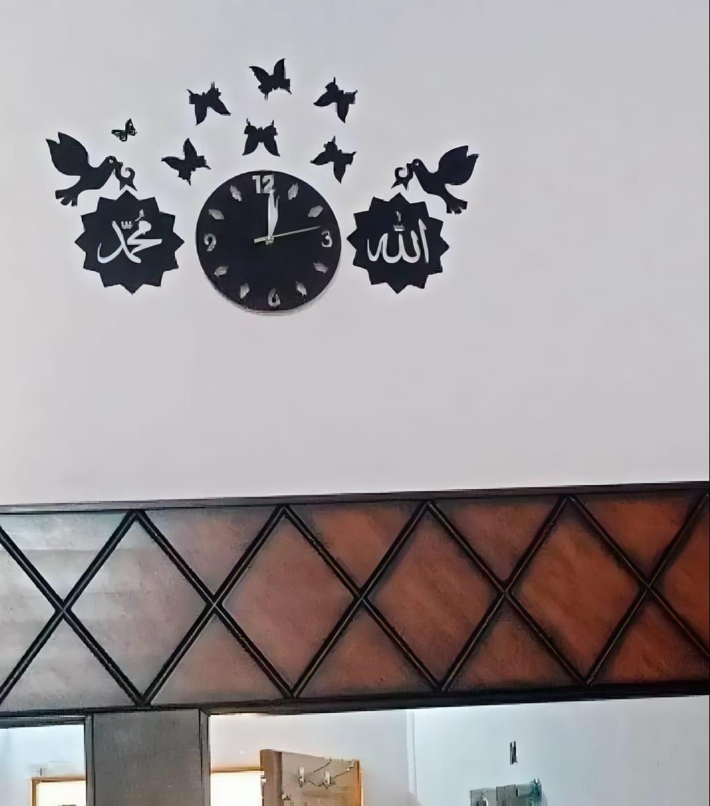 3D islamic wall clock